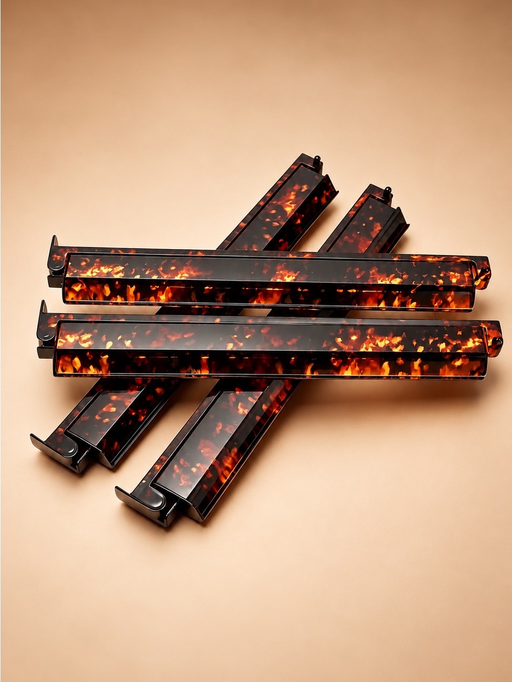 17.5 inch Tortoiseshell Mahjong Racks (set of 4)